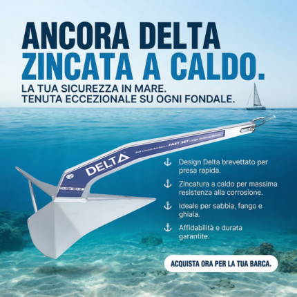 ANCORA DELTA ZINCATA A CALDO
