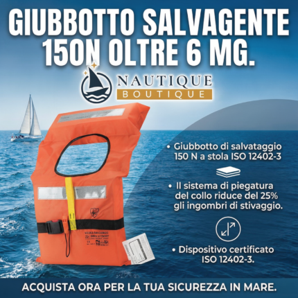 GIUBBOTTO SALVAGENTE 150N OLTRE 6 MG.